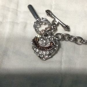 Juicy Couture 8” heart and key bracelet.